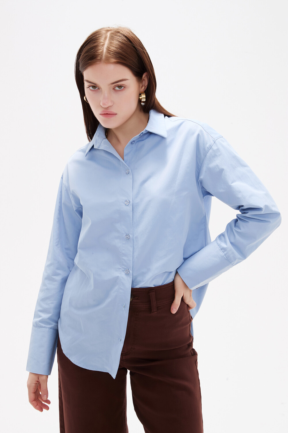 Camisa Olika Celeste