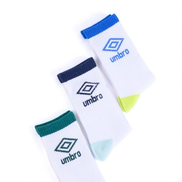 Medias 1/2 caña pack x 3 Umbro Niños 2v6