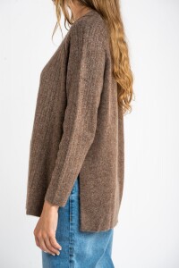 Sweater Texturado Marrón
