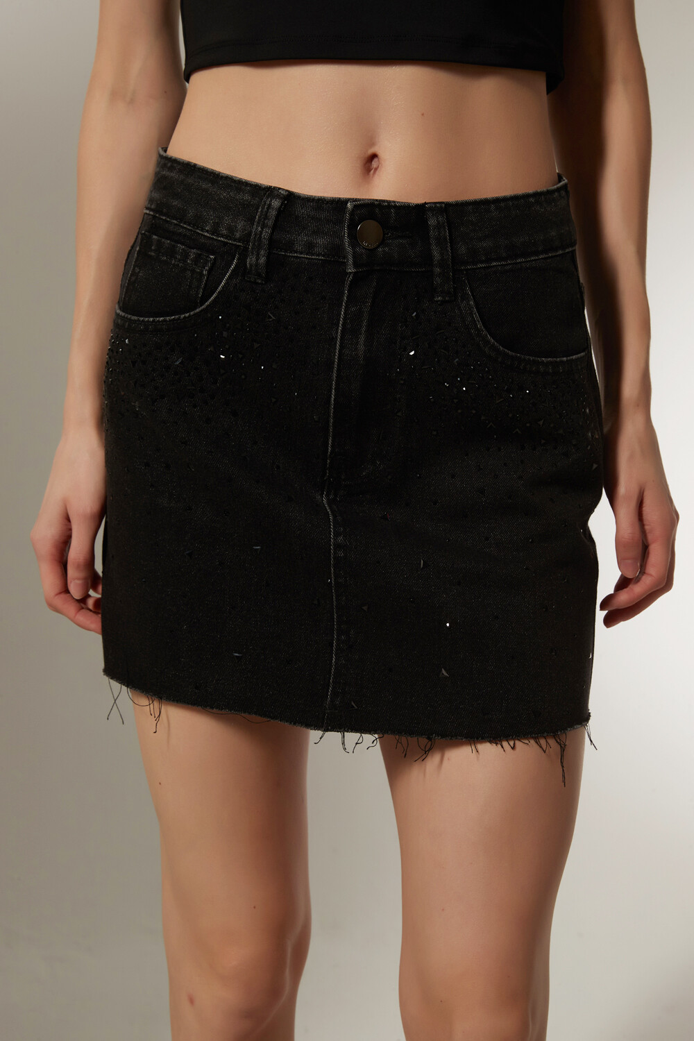 Falda Rama Gris Oscuro