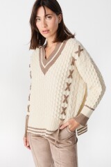 Sweater Preppy Crudo/Vison