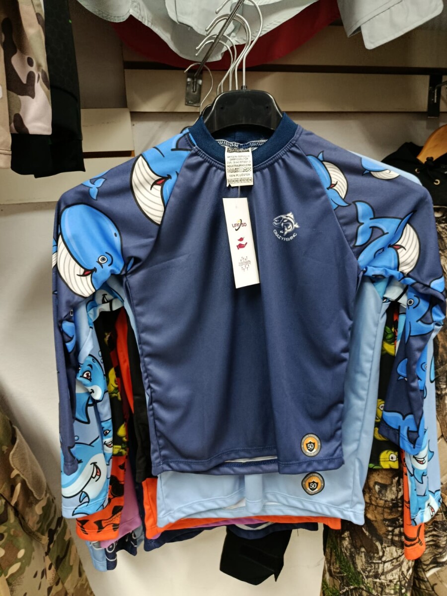 REMERA NIÑO MANGA LARGA V/COLORES P/UV50 