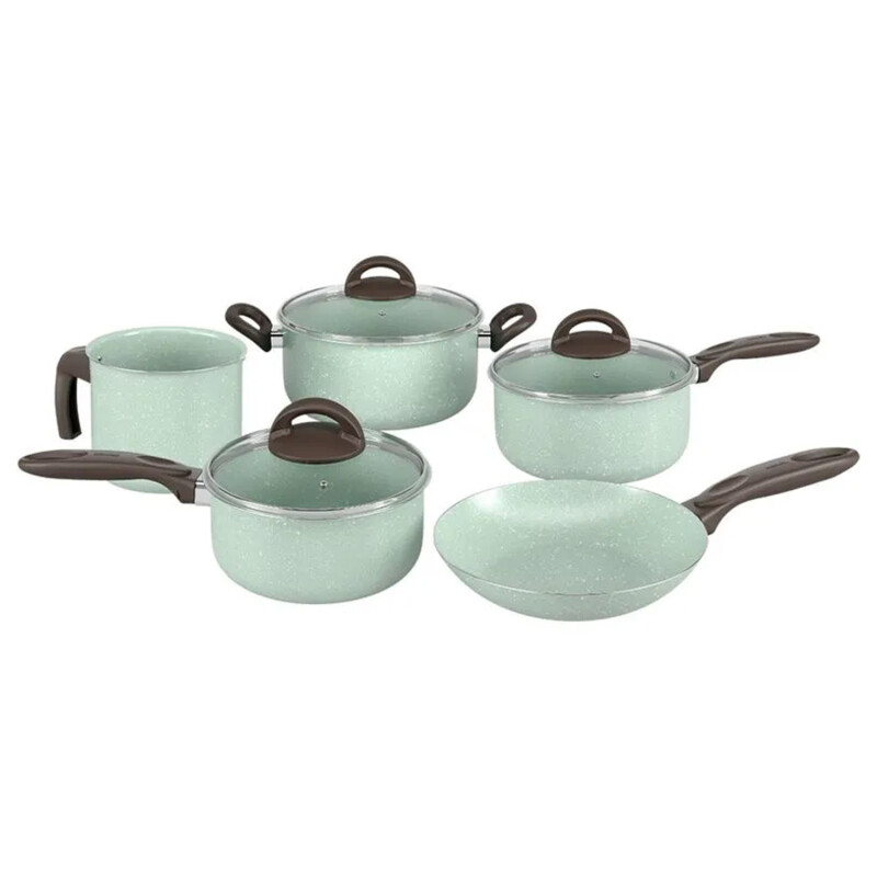 Batería Cocina Brinox Supreme Green Antiadherente 5 Piezas Batería Cocina Brinox Supreme Green Antiadherente 5 Piezas