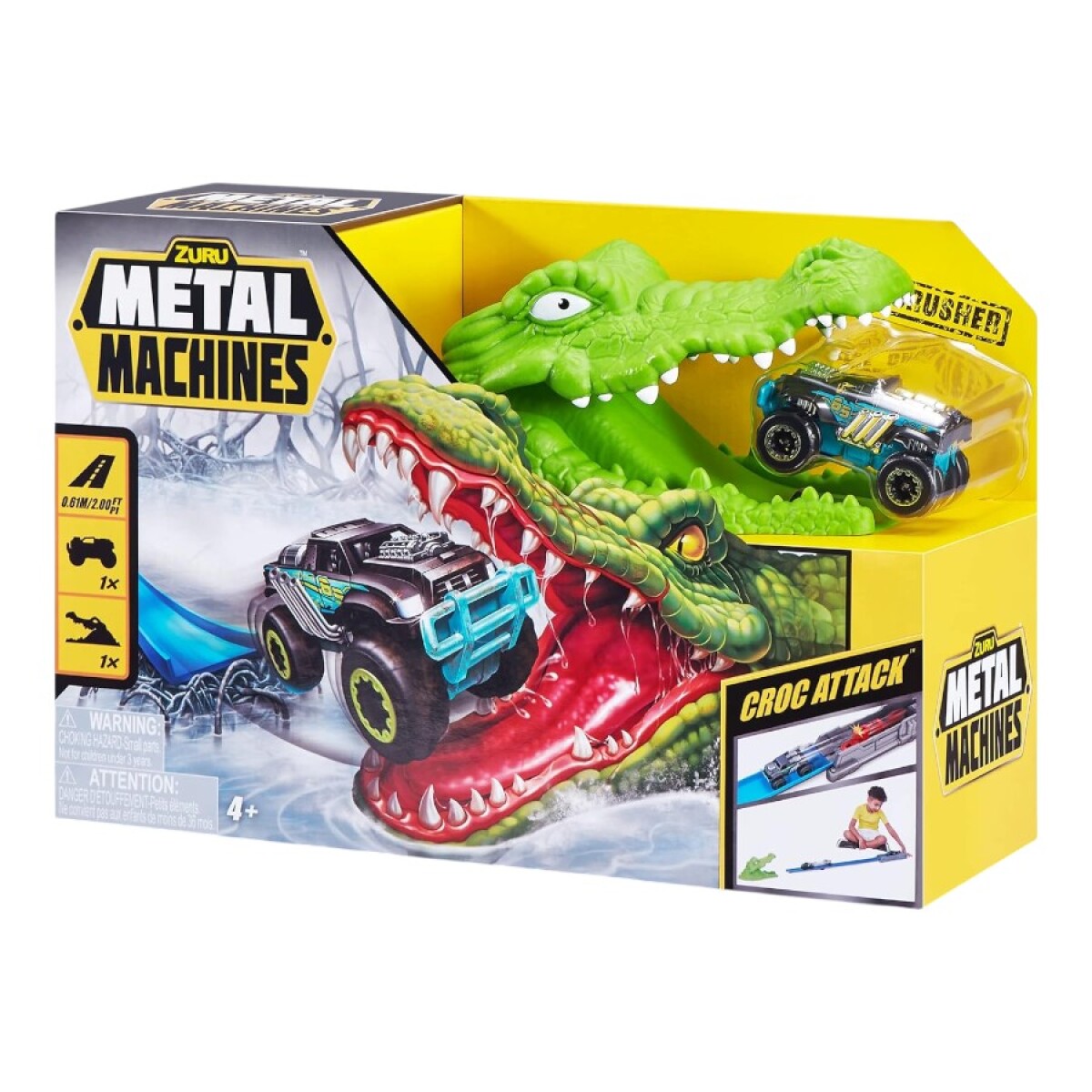 Metal Machines Pista Croc Attack con Vehículo 