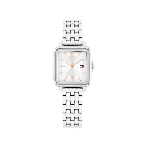 Reloj Tommy Hilfiger 1782830 para dama con correa de acero Plateado