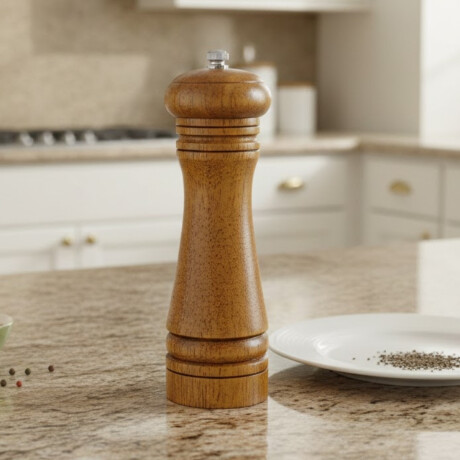 Pimentero madera 16 cm Selecta MARRON