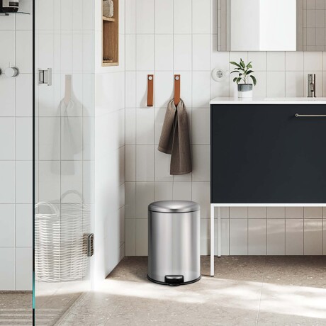 PAPELERA ACERO-INOXIDABLE GRIS EK9118MT