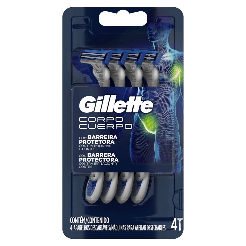 GILLETTE MAQUINA DESECHABLE CUERPO única