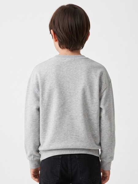 BUZO MARVEL GRIS MELANGE M