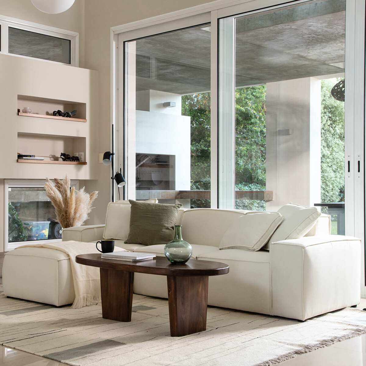 Sofá Arizona Ottoman - 3 cuerpos - Beige 