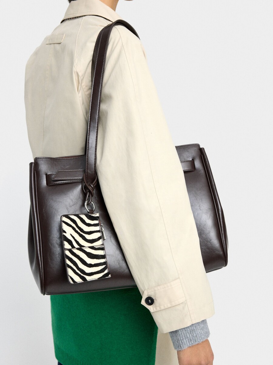 Bolso Para Portátil 13" Colgado De Piel marron