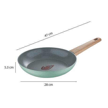 Sartén Antiadherente Ø28Cm Aluminio Forjado Huerto Bergner Verde