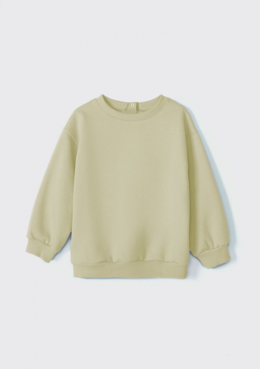 BUZO BÁSICO INFANTIL DE ALGODÓN - VERDE 