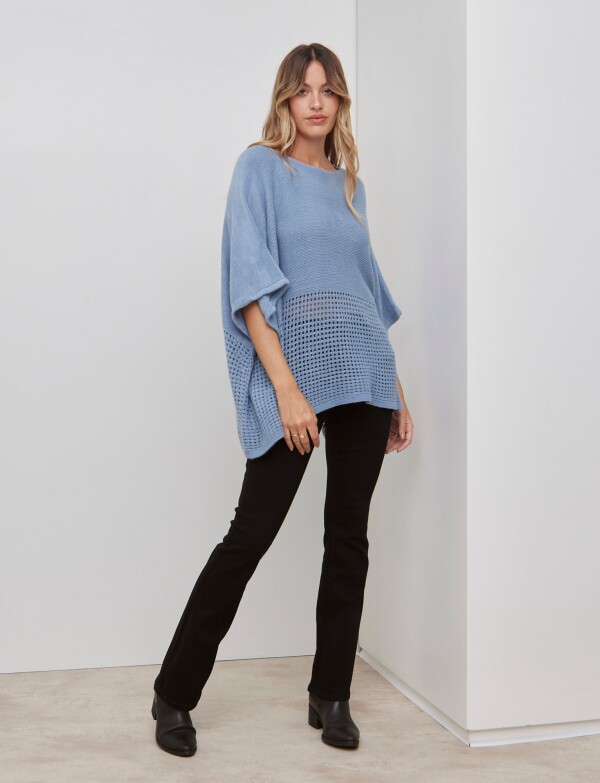Poncho Calado CELESTE