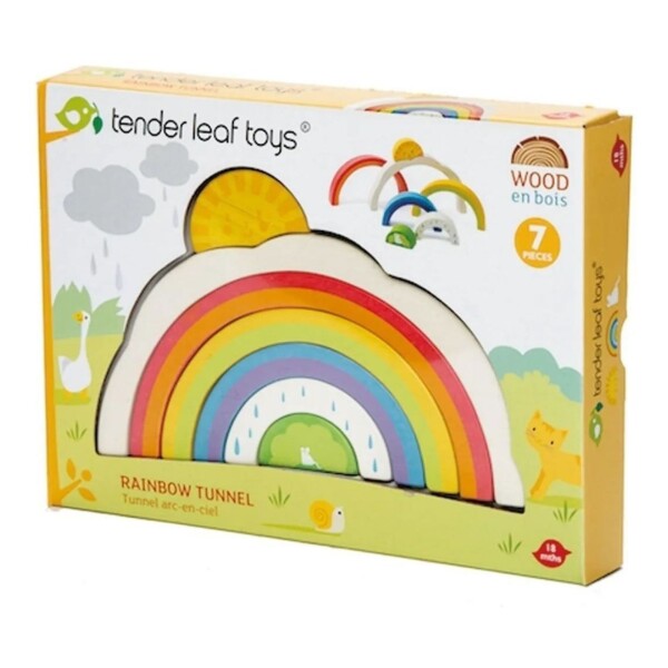 Tender Leaf Toys Tunel Arcoiris Juguete Madera Niños Tender Leaf Toys Tunel Arcoiris Juguete Madera Niños