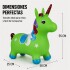Unicornio Saltarín Inflable Infantil 58 x 55 cm Verde