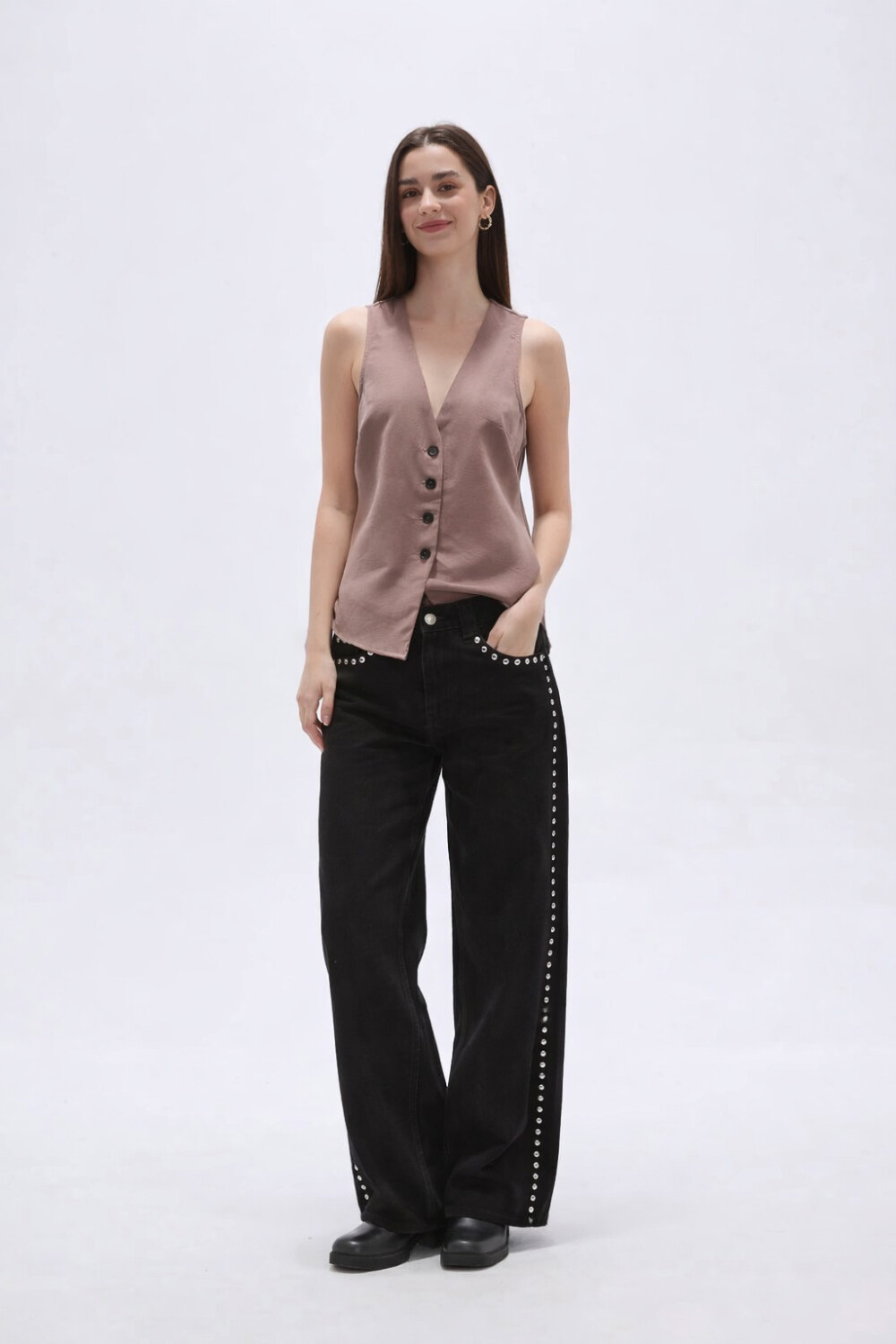 Chaleco Arum Taupe / Mink / Vison