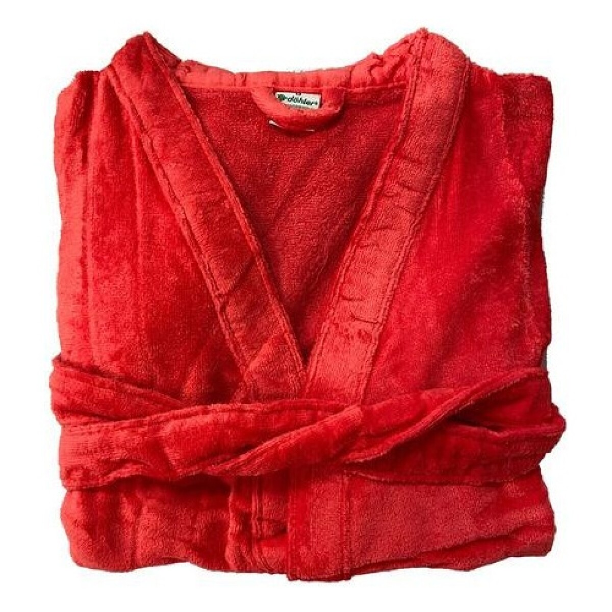 Bata de baño Comfort Velour Dohler 3/4 talle G Roja - Rojo 