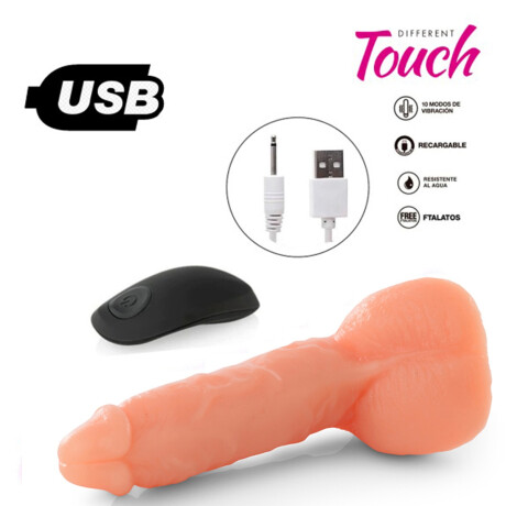 Vibrador Realista A Control Remoto Recargable USB Piel