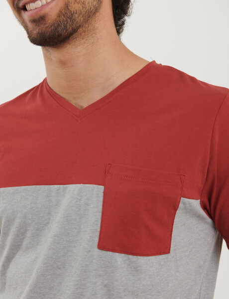 520771 T-SHIRTS NAVIGATOR Rojo/gris