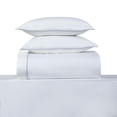 JGO SÁBANAS SUPER KING ALGODON BLANCO ABANICO 200H