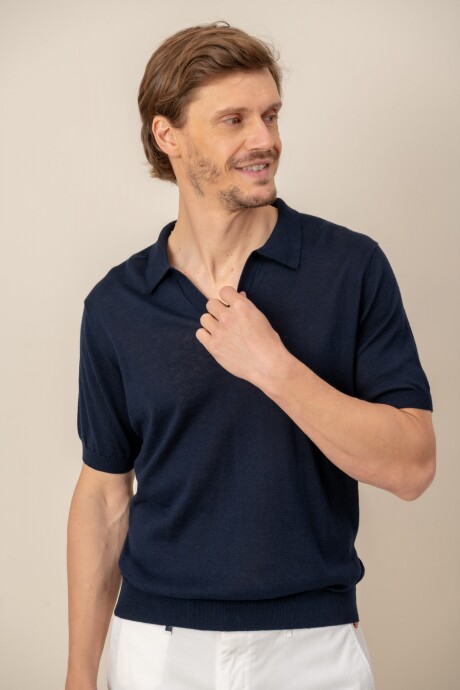 Remera lino Tom Azul