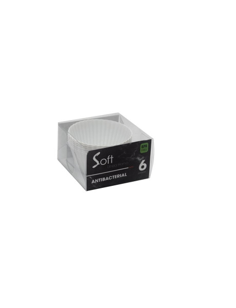 SET X6 PIROTINES SILICONA BLANCO D7.5X3.3CM SET X6 PIROTINES SILICONA BLANCO D7.5X3.3CM