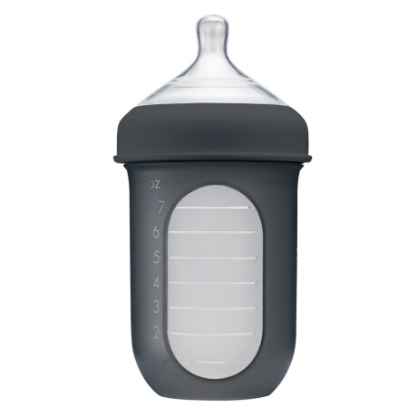 Mamadera Silicona con tetina 3m+ (240ml) gris oscuro