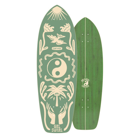 Deck Carver Raw GRLSWIRL Yang Yin 31" x 9.75" - (Sólo tabla) Deck Carver Raw GRLSWIRL Yang Yin 31" x 9.75" - (Sólo tabla)