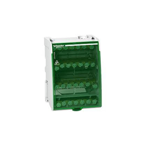 Repartidor modular riel DIN 4P 100A 28 conexiones MG1130
