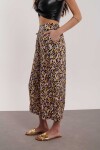 PANTALÓN NOOR ESTAMPADO NEGRO Y LILA