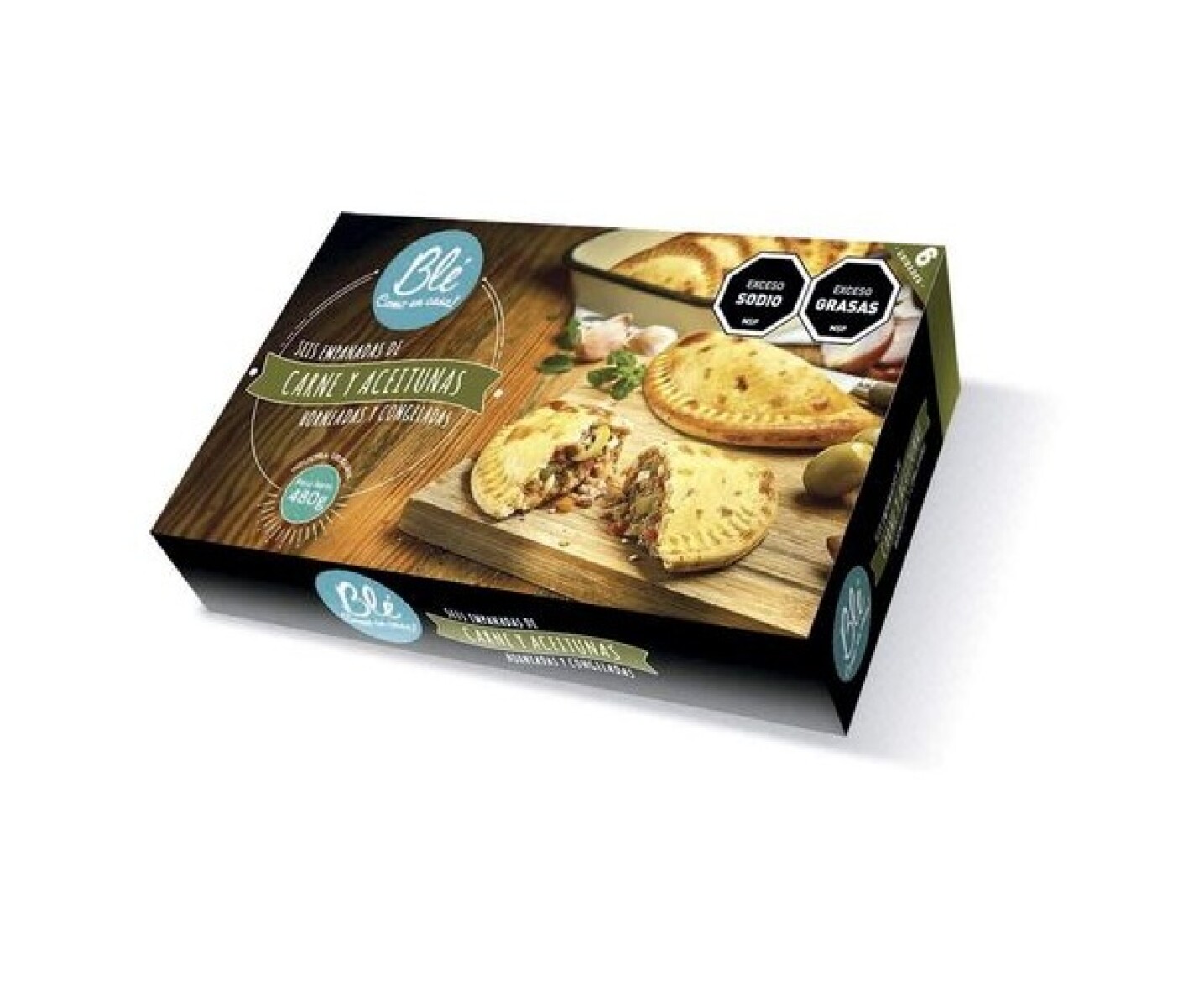 EMPANADAS DE CARNE Y ACEITUNAS X6 BLE 