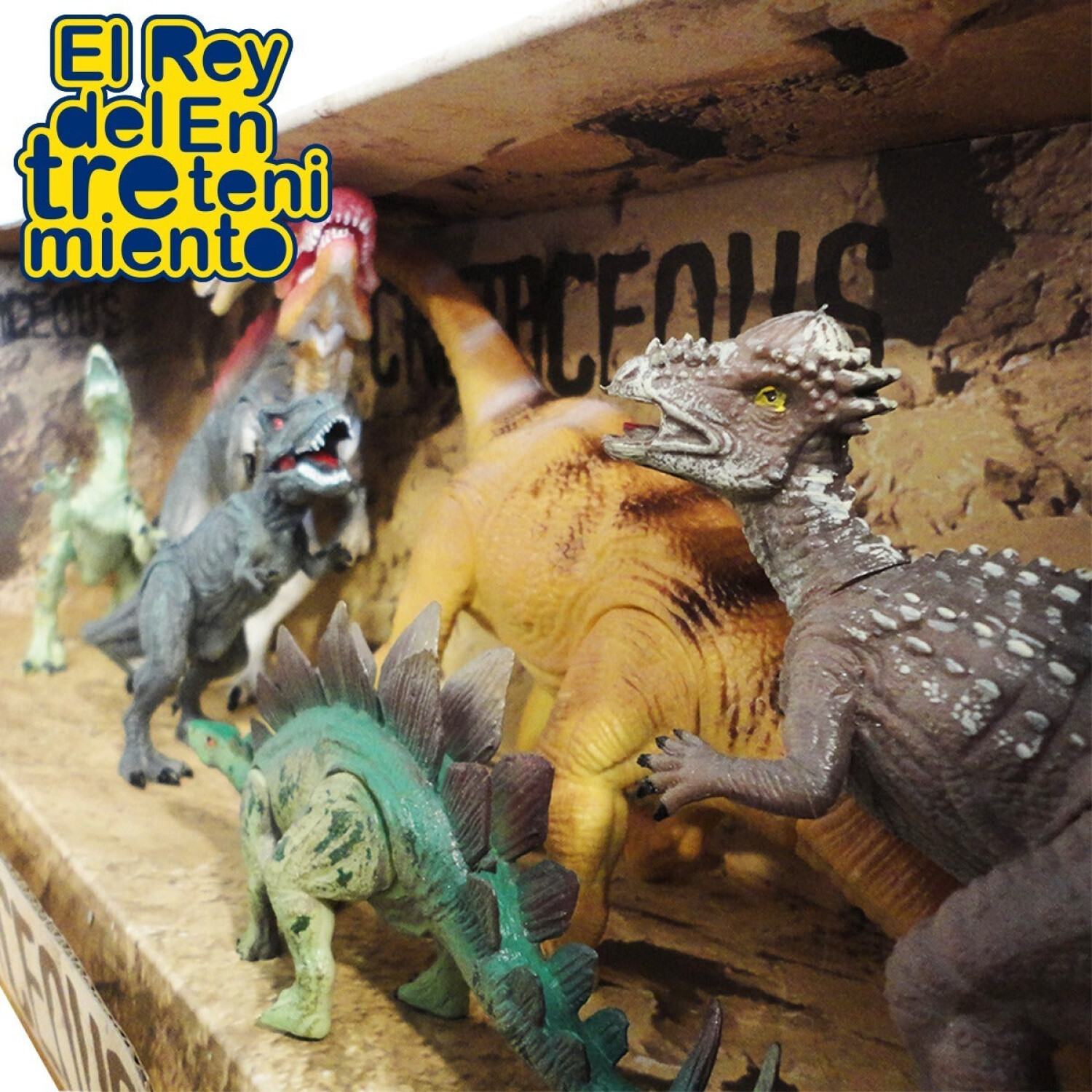 Juego De Dinosaurios Munecos 6 Piezas Nino Jurassic El Rey del entretenimiento