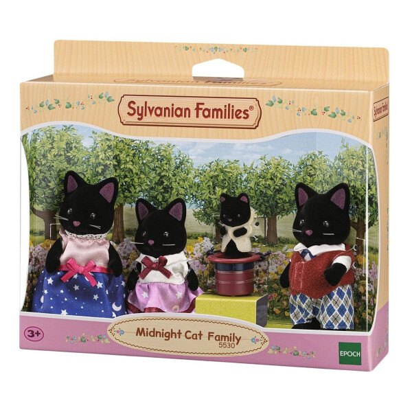 Juguete Midnight Familia De Gatos Sylvanian Families Juguete Midnight Familia De Gatos Sylvanian Families