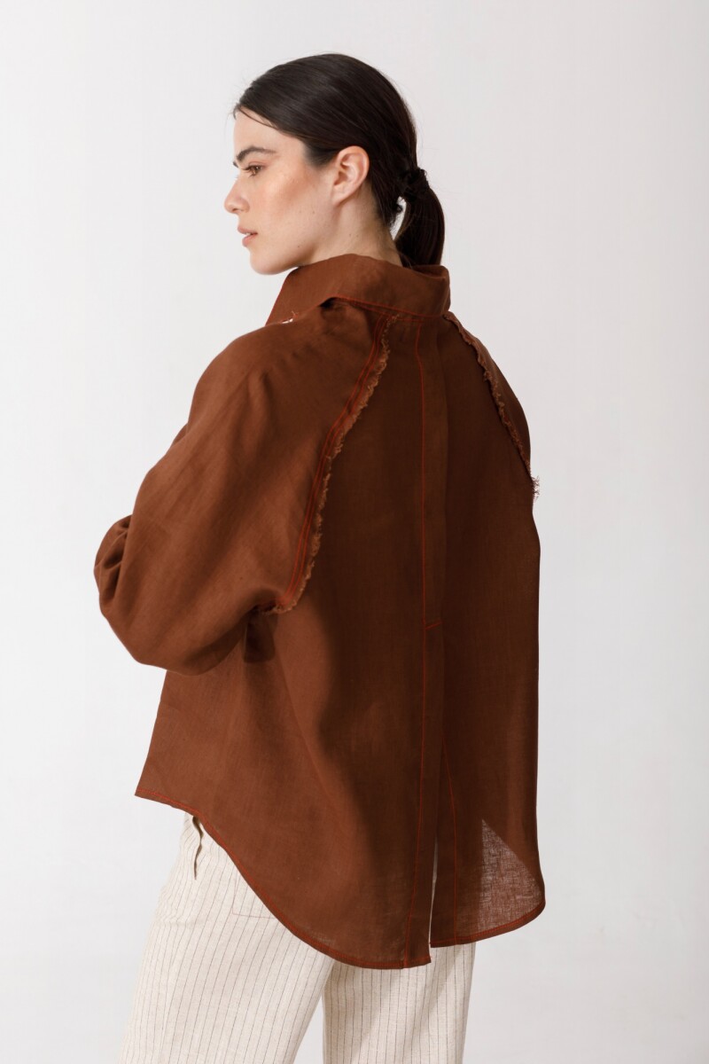 CAMISA RAGLAN Chocolate