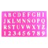 OUTLET Regla con números y letras 25*26 cm Outlet Regla Con Números Y Letras 25*26 Cm