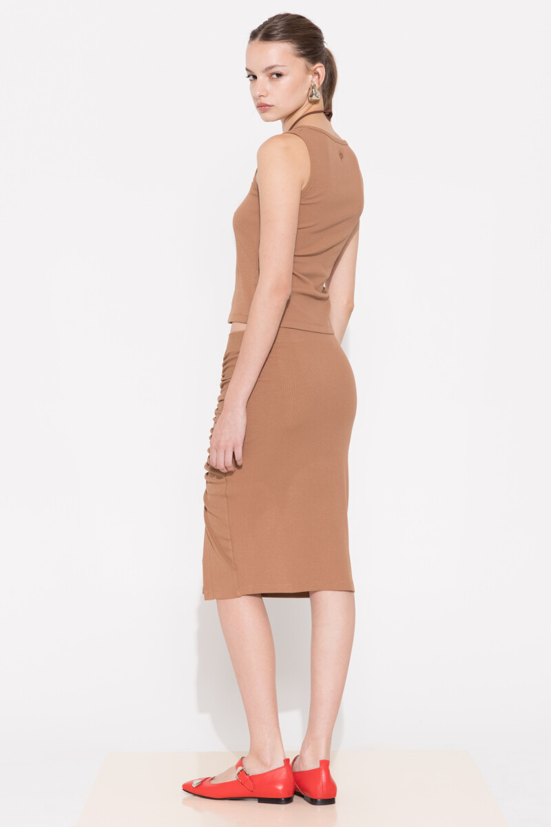 POLLERA FELI Camel
