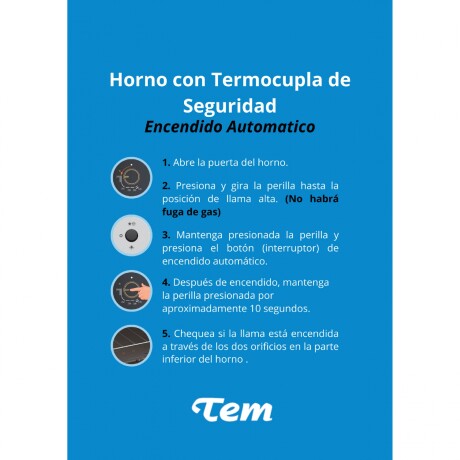 Cocina Tem Victoria 4H B Z2738 NEGRO