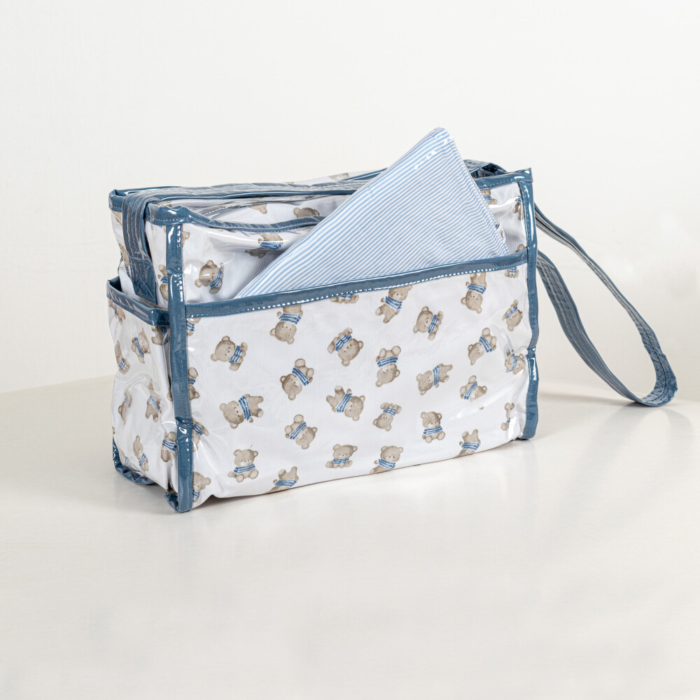 Bolso Bebé Ositos Celeste
