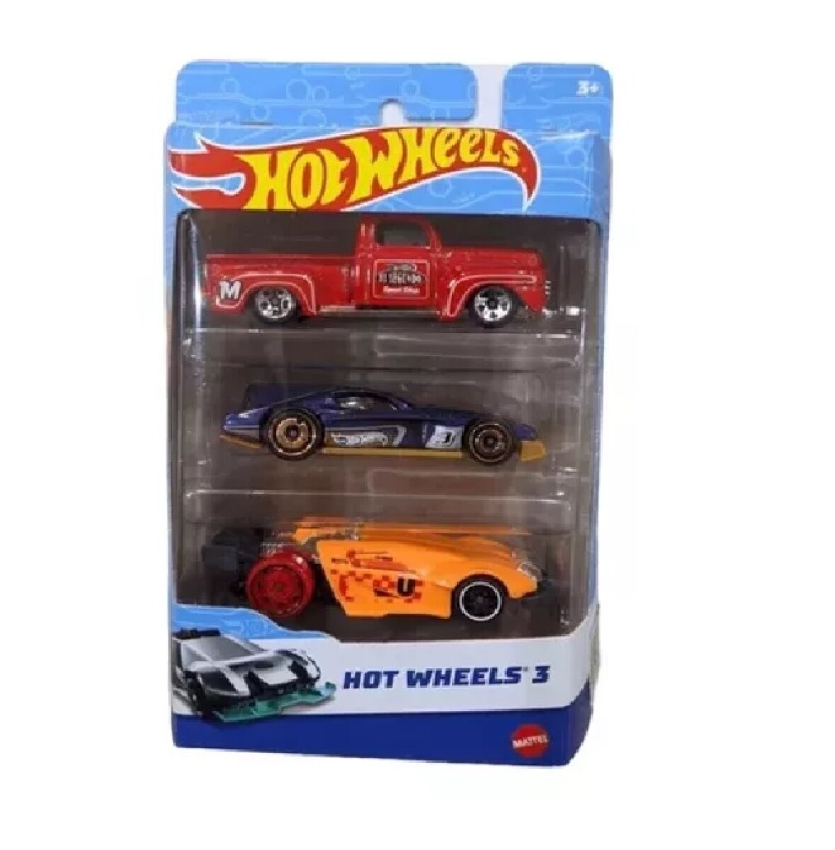 Pack x3 Autos Hotwheels 