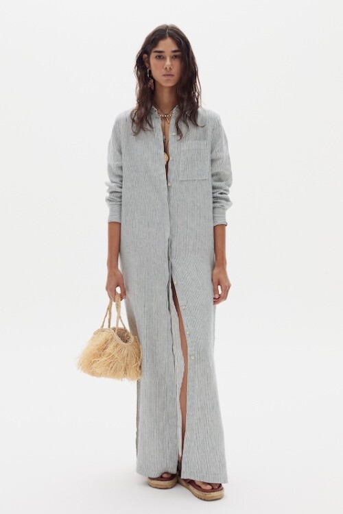 Vestido Coconut en Lino Eddie Stripes