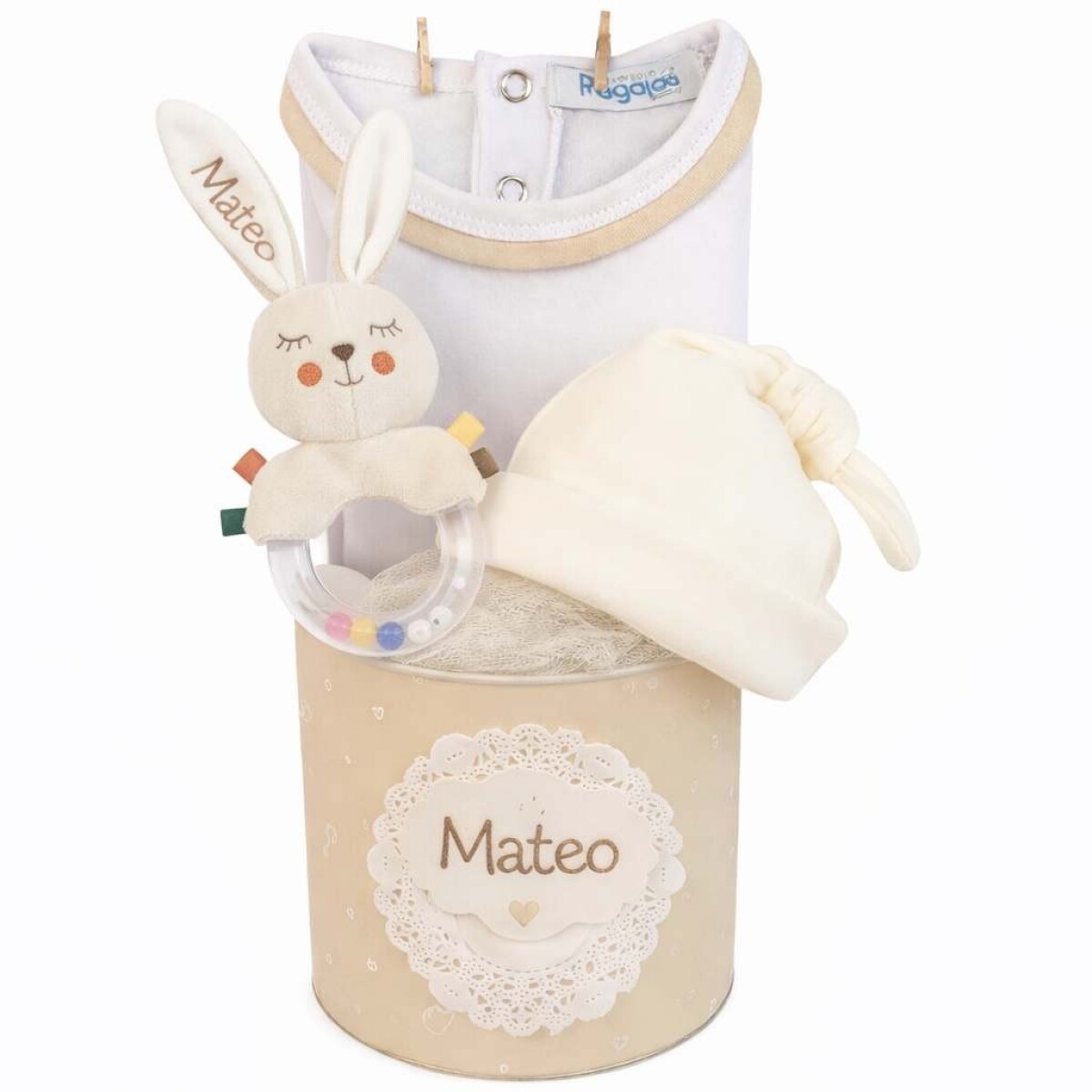 Su primer sonajero personalizado - neutro 