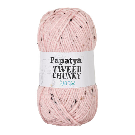 tweed chunky rosa claro