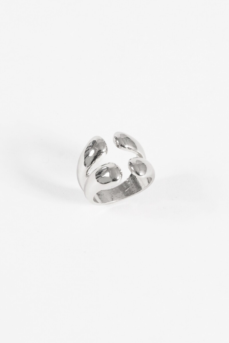 Anillo bold plateado