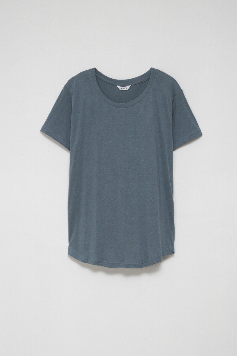 Camiseta manga corta básica - Verde oscuro 