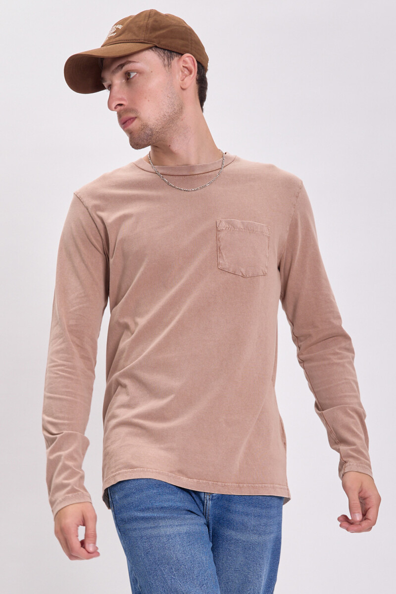 Remera efecto lavado Verde