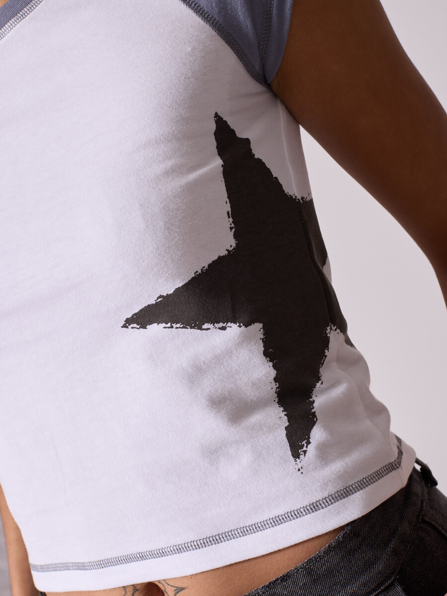 T-SHIRT MELMAN DIXIE Blanco