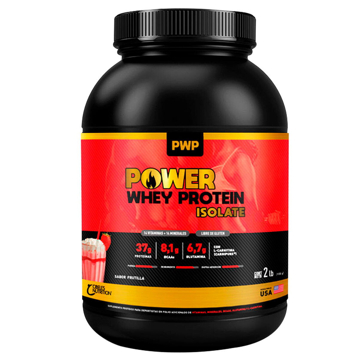 Suplemento Pwp Whey Protein Isolate 908g + Theraband! 
