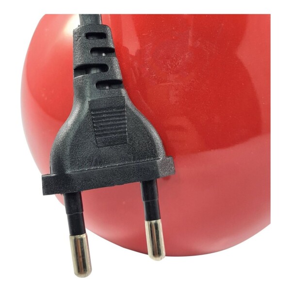Lampara Portatil Cerámica Mesa Escritorio Luz Calidad Color Variante Rojo