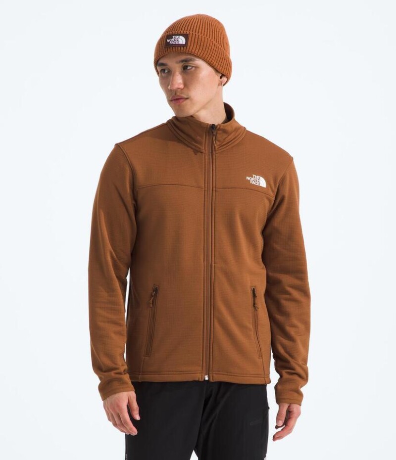 Campera Polar Cedar Trail Grid hombre Burnt Umber